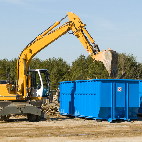 can i choose the location where the residential dumpster will be placed in Dover Florida